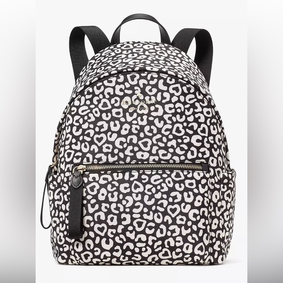 kate spade Handbags - SOLD……..Kate Spade Chelsea Leopard Heart Medium Backpack Bag